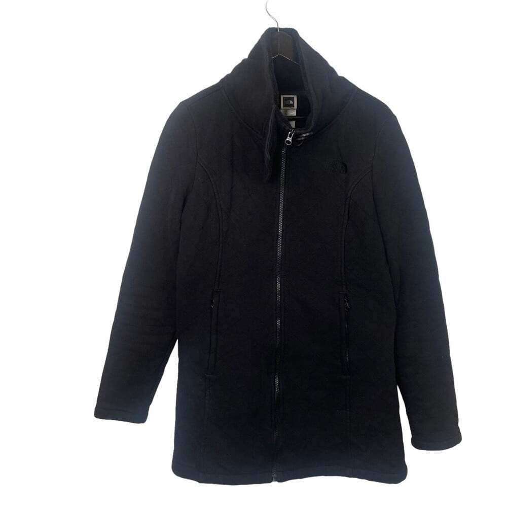 The North Face Black Furry Long Sleeved Warm Winter Jacket Size Large